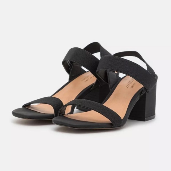 NIB NEW IN BOX! Nordstrom Call it Spring Black Stalaya Block Heel Sandals 8 - Picture 2 of 15